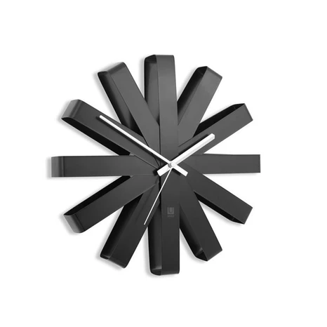 Nástěnné hodiny RIBBON 30 cm černé 