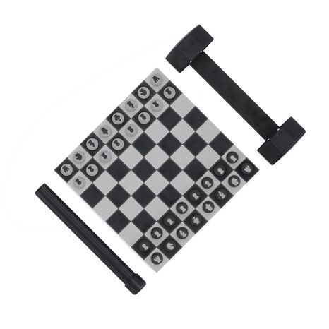 Rolovací prošívaný set šachy/dáma ROLZ v černobílém provedení
